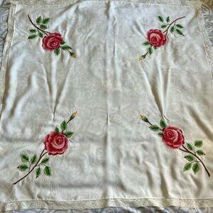 Lovely vintage embroidered tablecloth